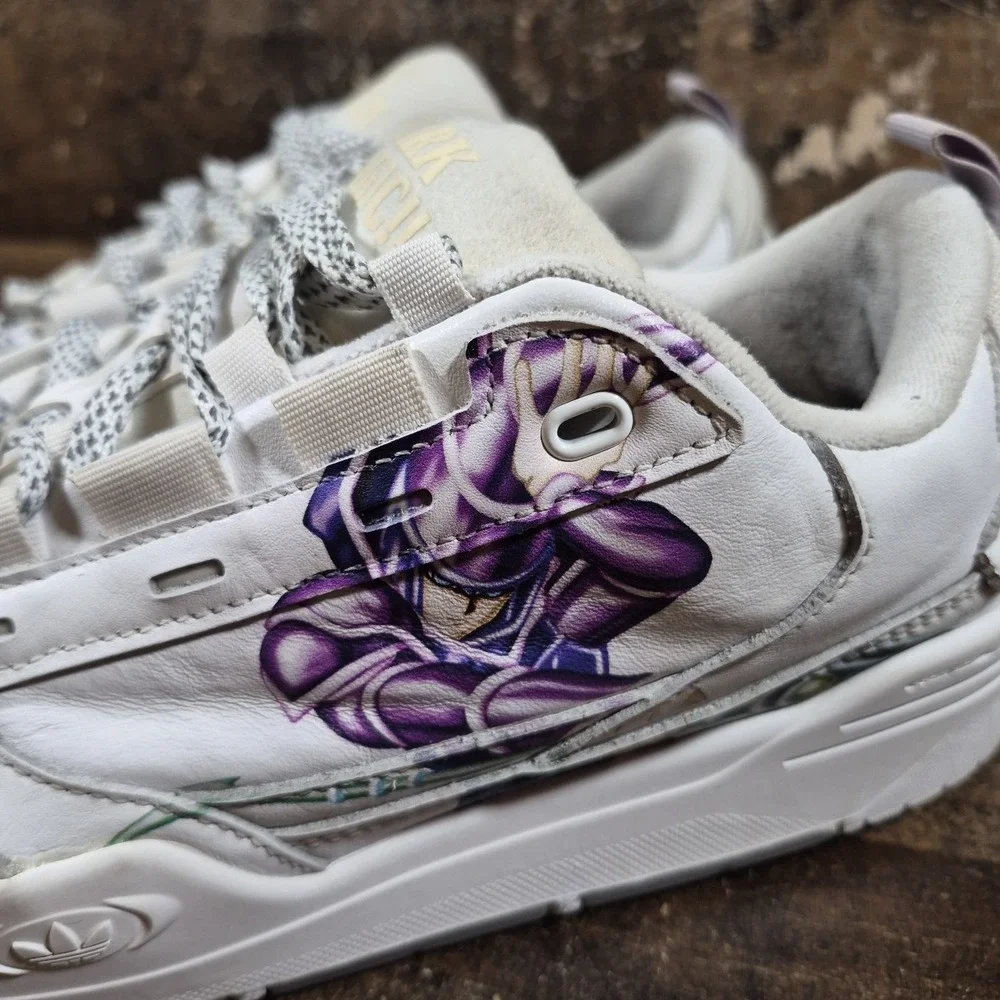 Adidas x Yu-Gi-Oh! Shoes Mens 10.5 White Purple ADI2000 Dark Magician Anime